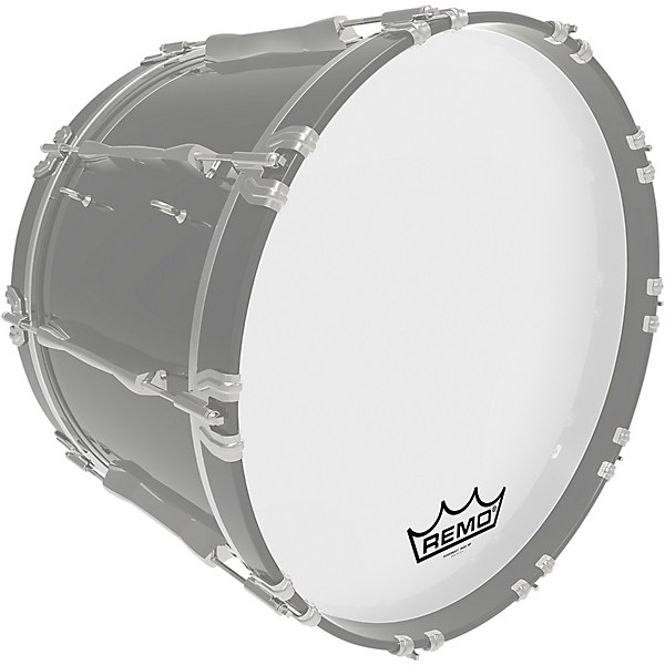 Remo Powermax Ultra White Crimplock Bass Drum Head 28 in.