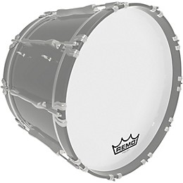 Remo Powermax Ultra White Crimplock Bass Drum Head 18 in.