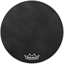 Remo Powermax Black Suede Crimplock Bass Drum Head 24 in.