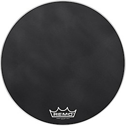 Remo Powermax Black Suede Crimplock Bass Drum Head 26 in.