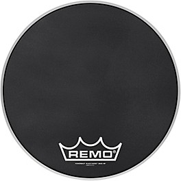 Remo Powermax Black Suede Crimplock Bass Drum Head 14 in. Remo Powermax Black Suede Crimplock Bass Drum Head 16 in.