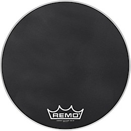 Remo Powermax Black Suede Crimplock Bass Drum Head 20 in.