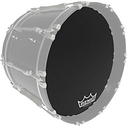 Remo Powermax 2 Ebony Crimplock Bass Drum Head 22 in.