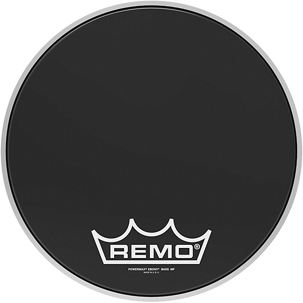 Remo Powermax Ebony Crimplock Bass Drum Head 14 in.