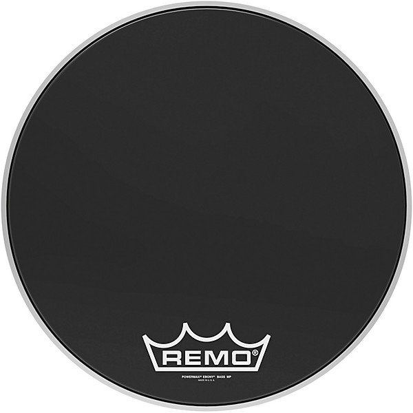 Remo Powermax Ebony Crimplock Bass Drum Head 18 in.