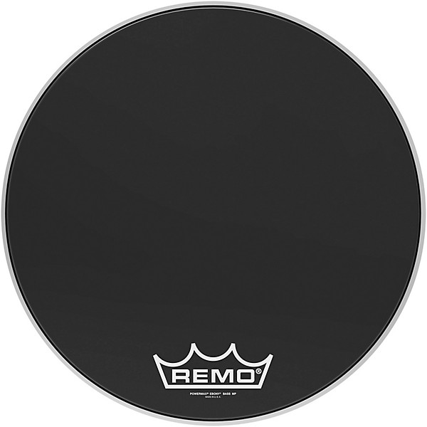 Remo Powermax Ebony Crimplock Bass Drum Head 20 in.