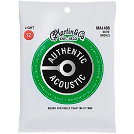 Martin MA140S Marquis 80/20 Bronze Light Authentic Acoustic Silked Guitar Strings