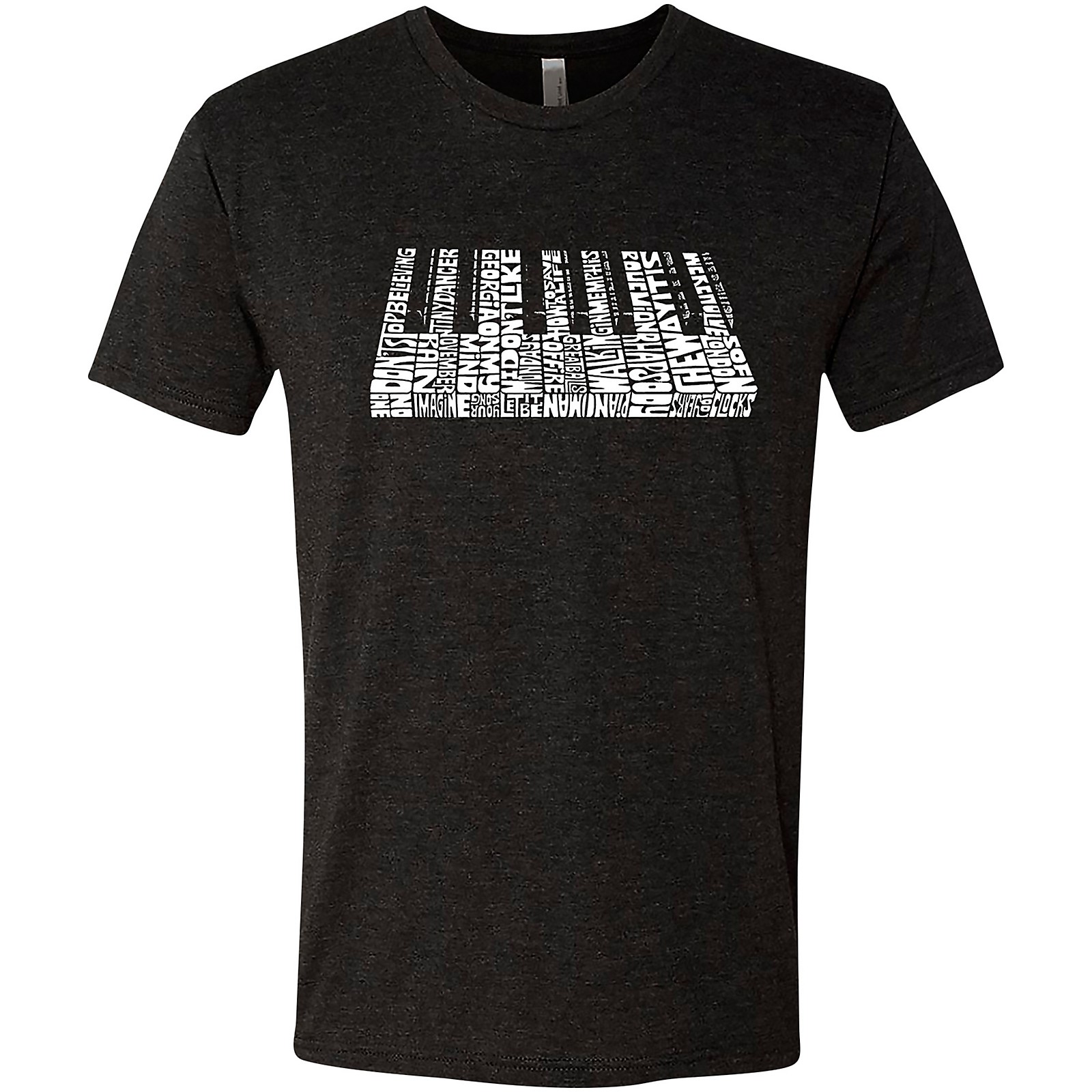 LA Pop Art Piano Keys Black T-Shirt Large | Guitar Center
