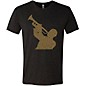 LA Pop Art Trumpet Player Black T-Shirt Medium thumbnail