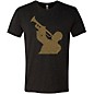LA Pop Art Trumpet Player Black T-Shirt X Large thumbnail