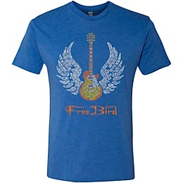 LA Pop Art Free Bird Indigo T-Shirt Medium