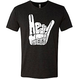 LA Pop Art Heavy Metal Black T-Shirt Medium