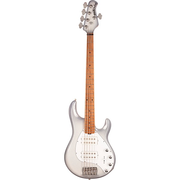 Open Box Ernie Ball Music Man StingRay5 Special HH Maple Fingerboard Electric Bass Level 2 Snowy Night 194744927492
