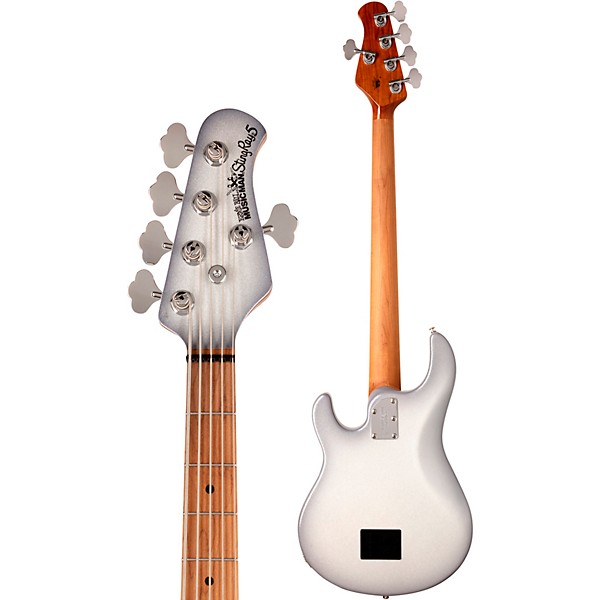 Open Box Ernie Ball Music Man StingRay5 Special HH Maple Fingerboard Electric Bass Level 2 Snowy Night 194744927492
