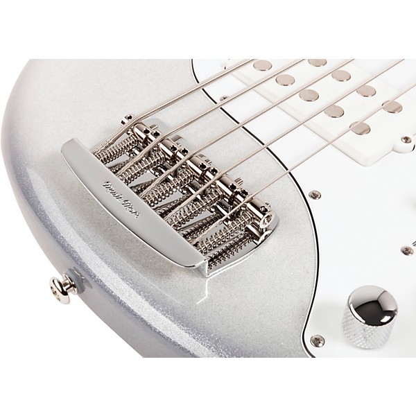 Open Box Ernie Ball Music Man StingRay5 Special HH Maple Fingerboard Electric Bass Level 2 Snowy Night 194744927492