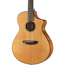 Open Box Breedlove Pursuit Concert All-Gloss Red Cedar-Ovangkol Acoustic-Electric Guitar With Gig Bag Level 2 Natural 190839592545