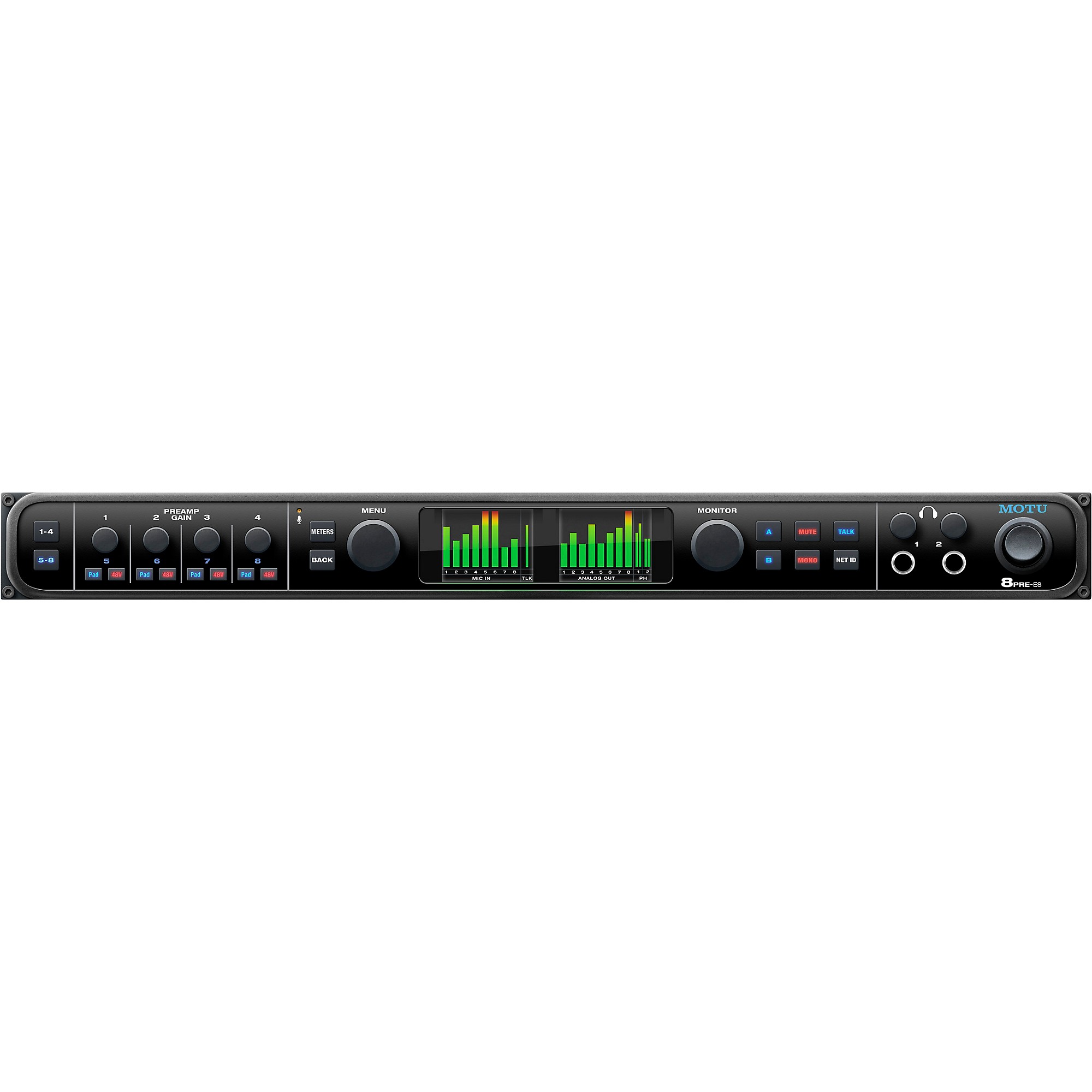 MOTU 8pre-es 24 x 28 Thunderbolt/USB Audio Interface with 8 Mic