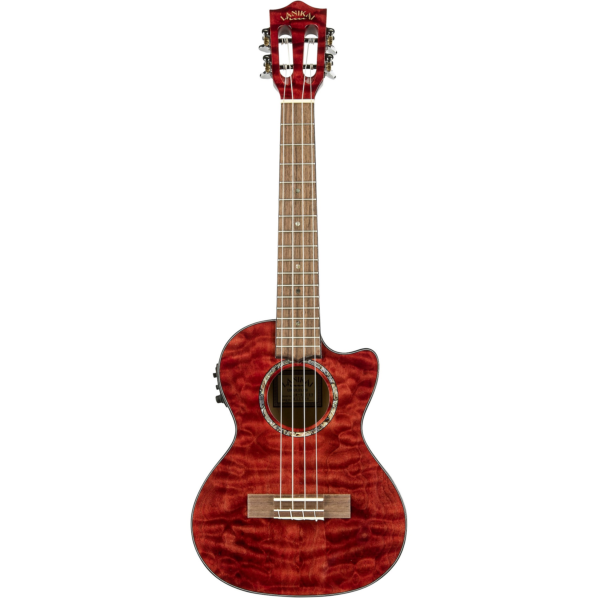 MAJESTICA キュー　MF-11 Lanikai QM-CET Quilted Maple Tenor with Kula PreampAcoustic