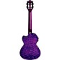 Lanikai QM-CET Quilted Maple Tenor with Kula PreampAcoustic Electric Ukulele Transparent Purple
