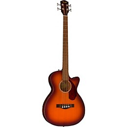 Fender CB-60SCE Acoustic-Electric Bass Guitar Aged Cognac Burst