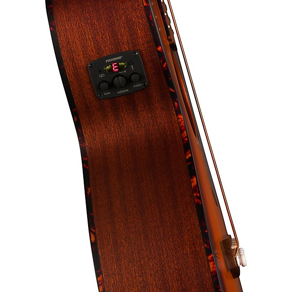 Fender CB-60SCE Acoustic-Electric Bass Guitar Aged Cognac Burst