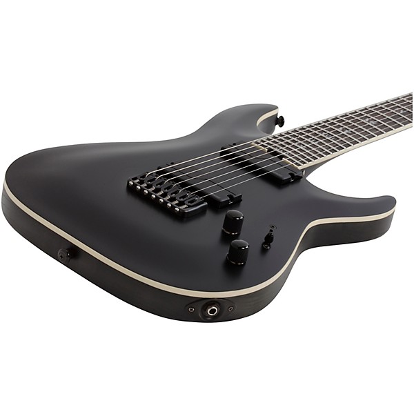 Schecter Guitar Research C-7 SLS Elite Evil Twin 7-String Electric Guitar Satin Black