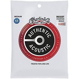 Martin MA550T Lifespan 2.0 Phosphor Bronze Medium Authentic Acoustic Guitar Strings