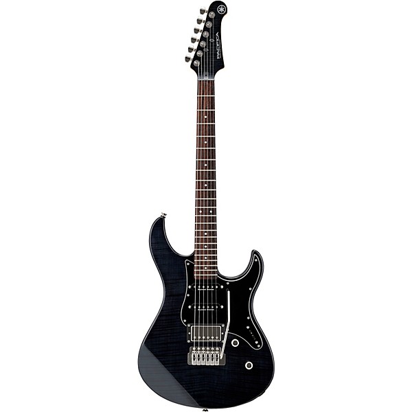 Open Box Yamaha Pacifica 612VII Flame Maple Electric Guitar Level 2 Transparent Black 190839602824