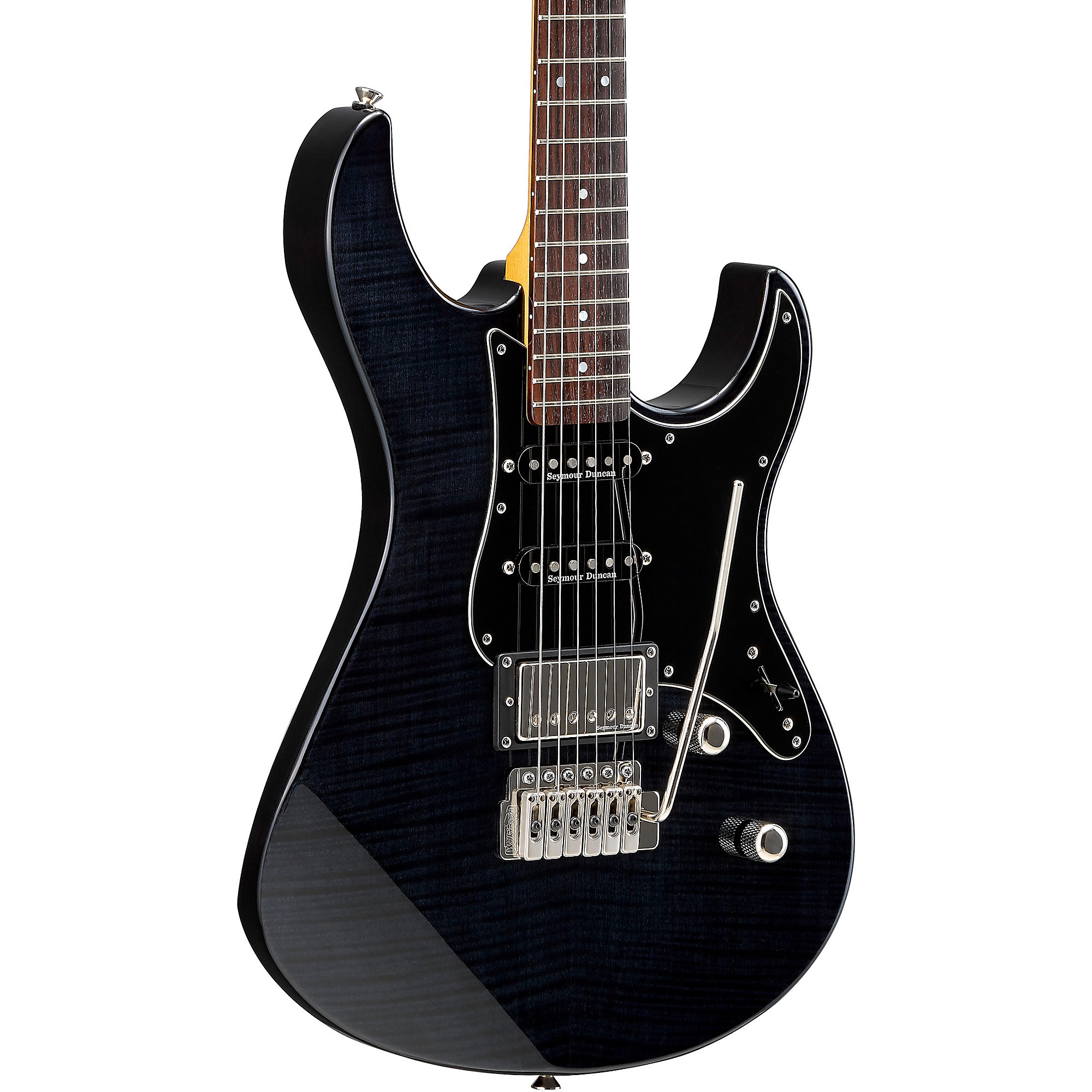 Yamaha Pacifica 612VII Flame Maple Electric Guitar Transparent Black