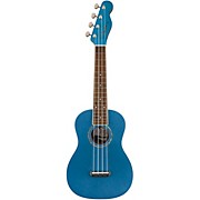 Fender Zuma Concert Ukulele Walnut Fingerboard Lake Placid Blue for sale