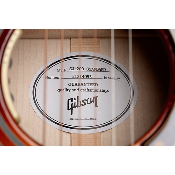 Gibson SJ-200 Standard Acoustic-Electric Guitar Autumn Burst