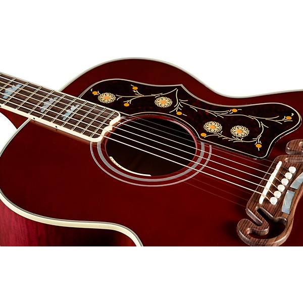 Gibson SJ-200 Standard Acoustic-Electric Guitar Wine Red