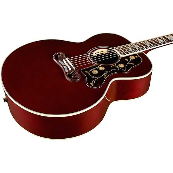 Gibson SJ-200 Standard Acoustic-Electric Guitar Wine Red