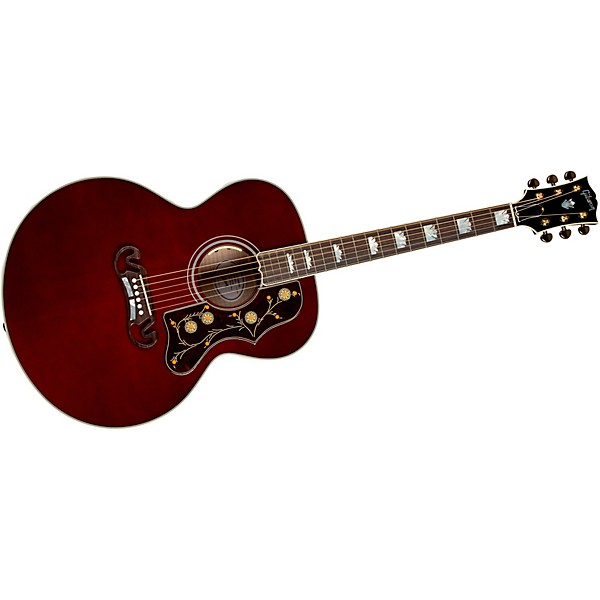 Gibson SJ-200 Standard Acoustic-Electric Guitar Wine Red