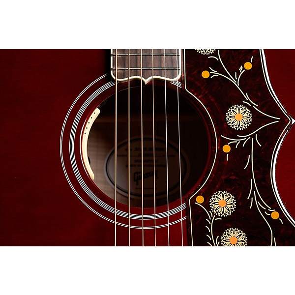 Gibson SJ-200 Standard Acoustic-Electric Guitar Wine Red