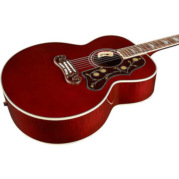 Gibson SJ-200 Standard Acoustic-Electric Guitar Wine Red