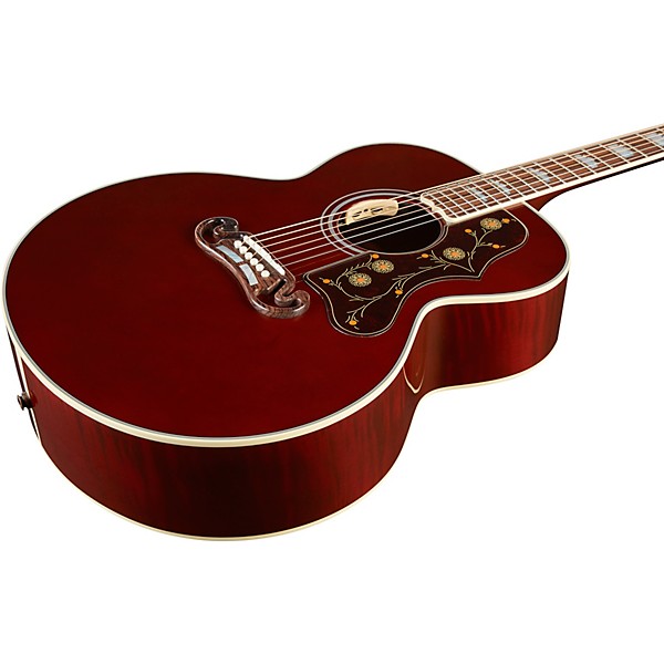 Gibson SJ-200 Standard Acoustic-Electric Guitar Wine Red