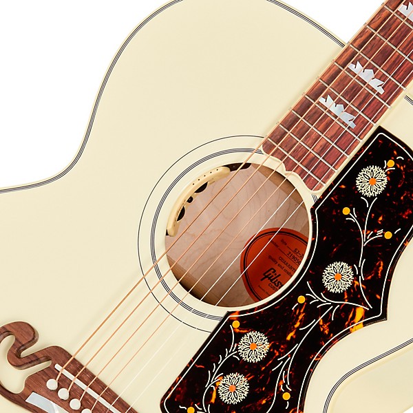 Gibson SJ-200 Standard Acoustic-Electric Guitar - Classic White