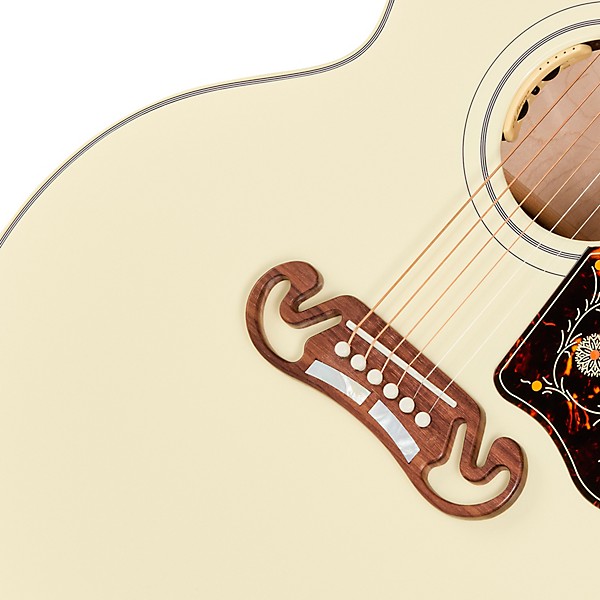 Gibson SJ-200 Standard Acoustic-Electric Guitar - Classic White