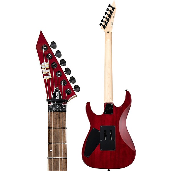 ESP LTD M-200FM Electric Guitar See-Thru Red