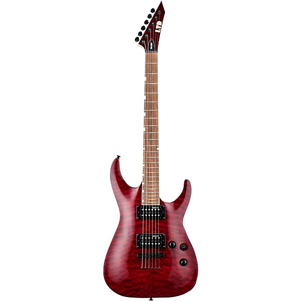 Open Box ESP LTD MH-200QM NT Electric Guitar Level 1 See-Thru Black Cherry