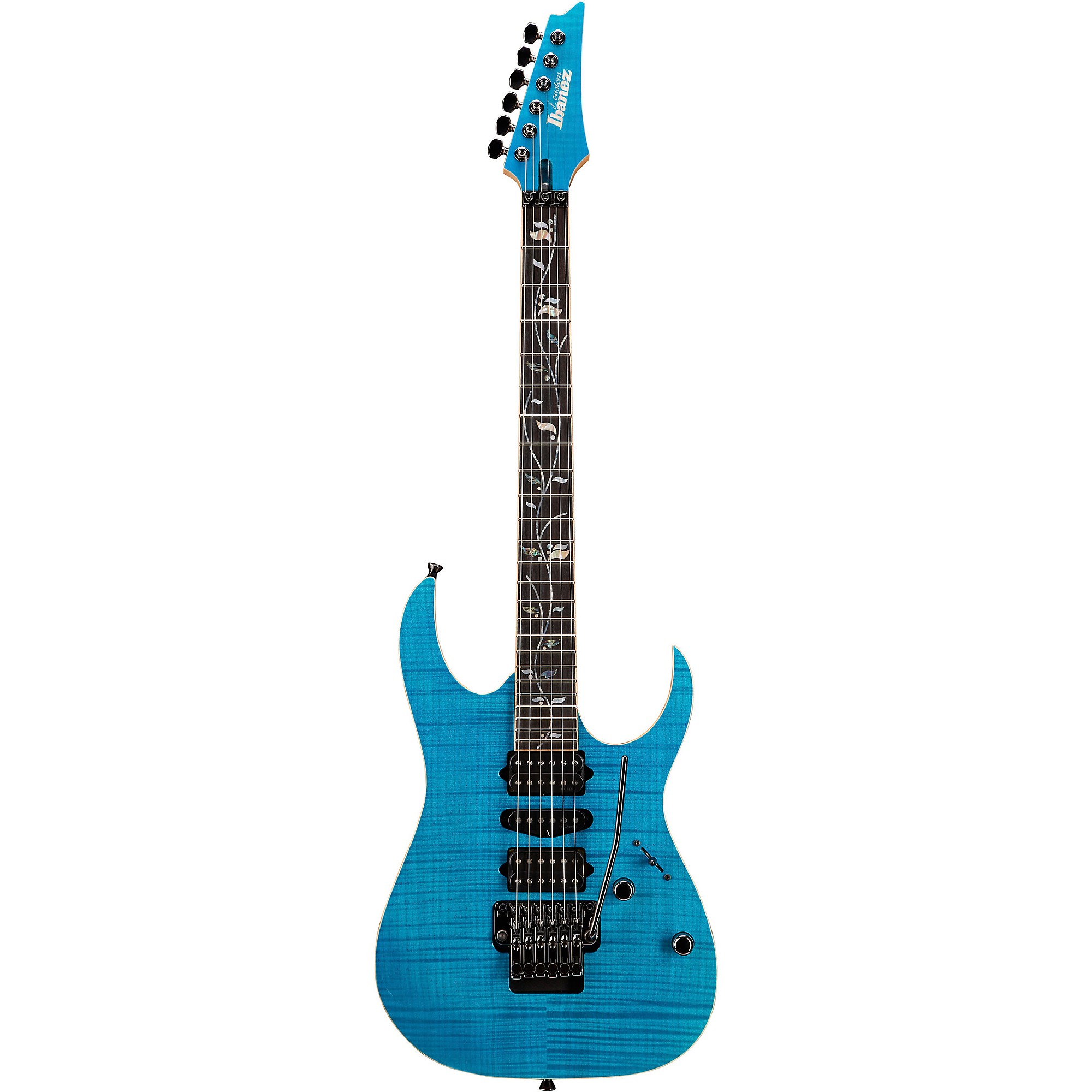 Platinum Ibanez RG8570Z j.custom Electric Guitar Transparent Blue