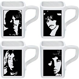 Vandor The Beatles White Album Square 4 pc. 12 oz. Ceramic Mug Set