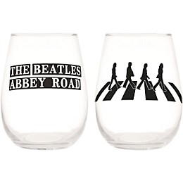 Vandor The Beatles Abbey Road 2 pc. 18 oz. Contour Glass Tumbler Set
