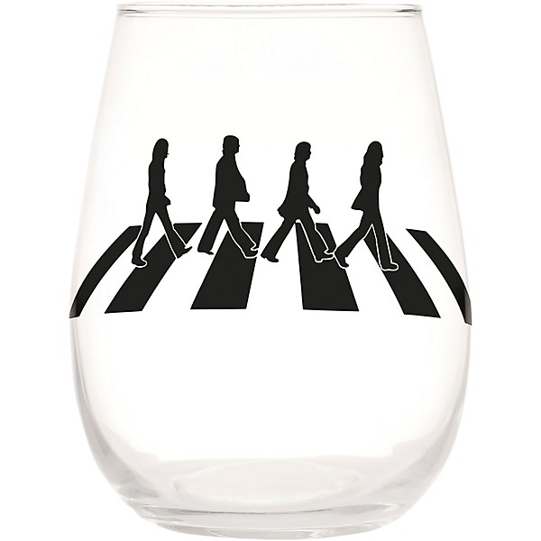 Vandor The Beatles Abbey Road 2 pc. 18 oz. Contour Glass Tumbler Set