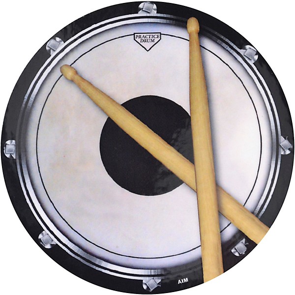 AIM Drum Practice Pad Vinyl Coaster 4-Pack