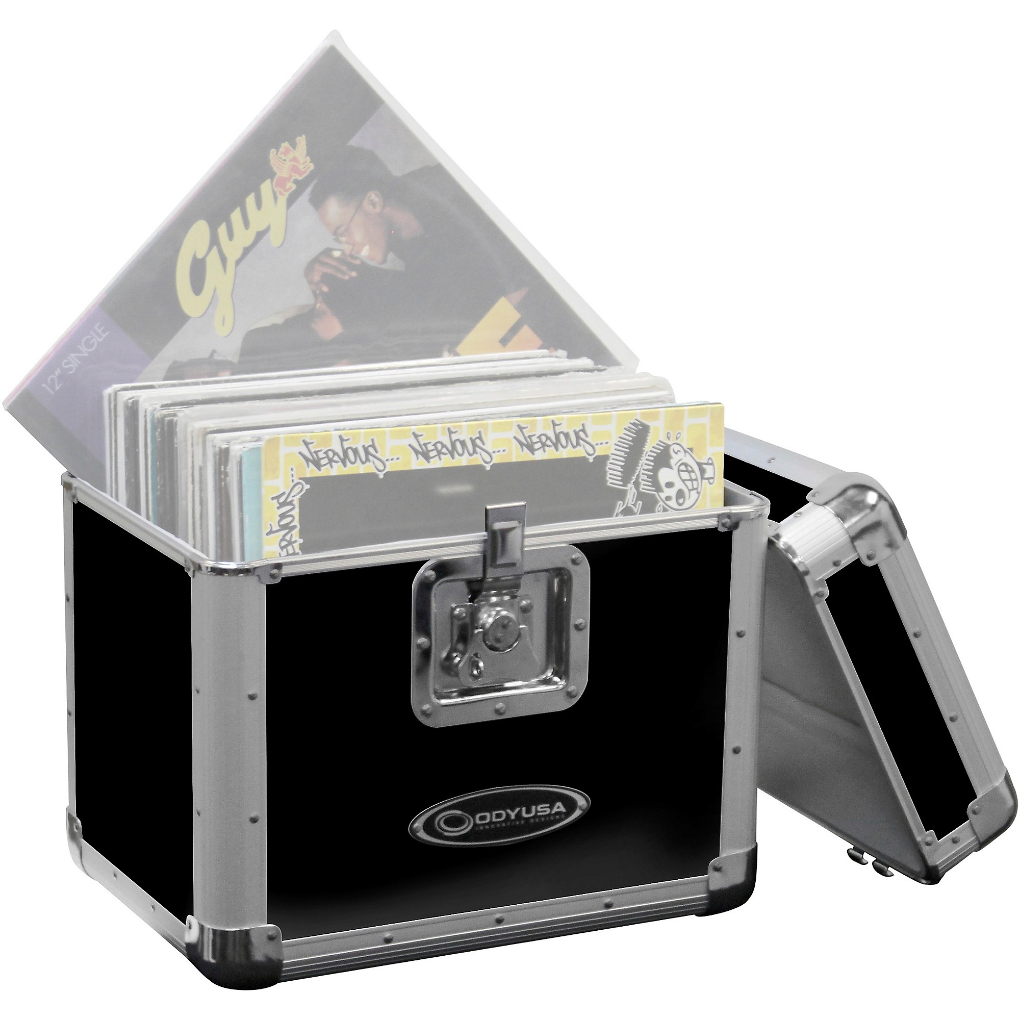 Odyssey KLP2BLK Stackable Record Utility Case for 12