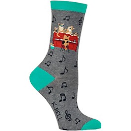 K. Bell Piano Cats Women's Socks