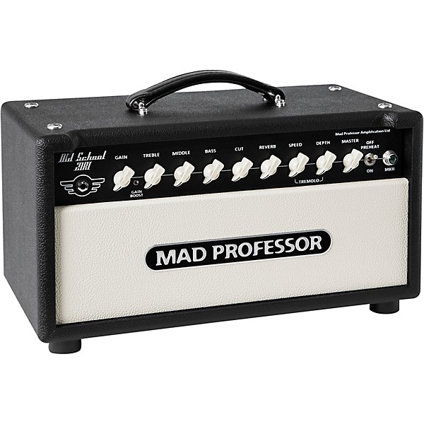 Open Box Mad Professor Old School 21RT 21W Tube Guitar Amp Head Level 1 Black and Beige