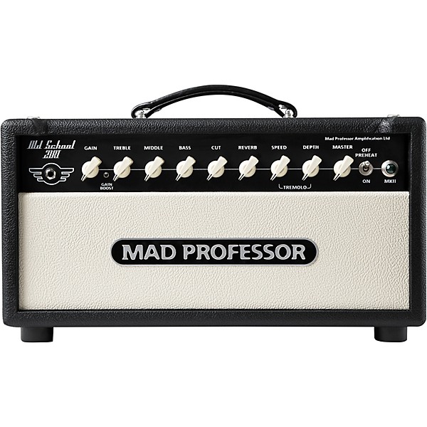 Open Box Mad Professor Old School 21RT 21W Tube Guitar Amp Head Level 1 Black and Beige
